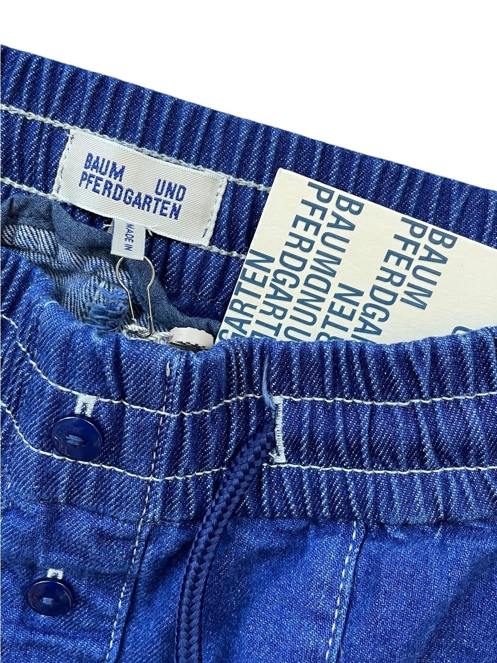 NWT! Baum Und Pferdgarten Wide Leg Denim Jeans - Blue - Picture 2 of 6